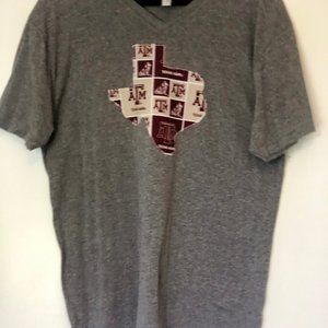 Grey Texas A&M V-Neck